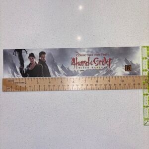 Hansel & Gretel Witch Hunters Movie Promo Mylar Decal 11x2.5 Jeremy Renner